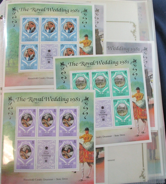 Large 1981 Royal Wedding Mint Collection (Est $500-600)