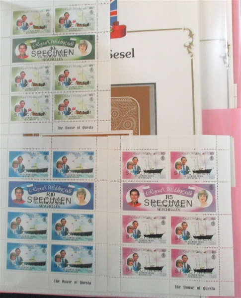 Large 1981 Royal Wedding Mint Collection (Est $500-600)
