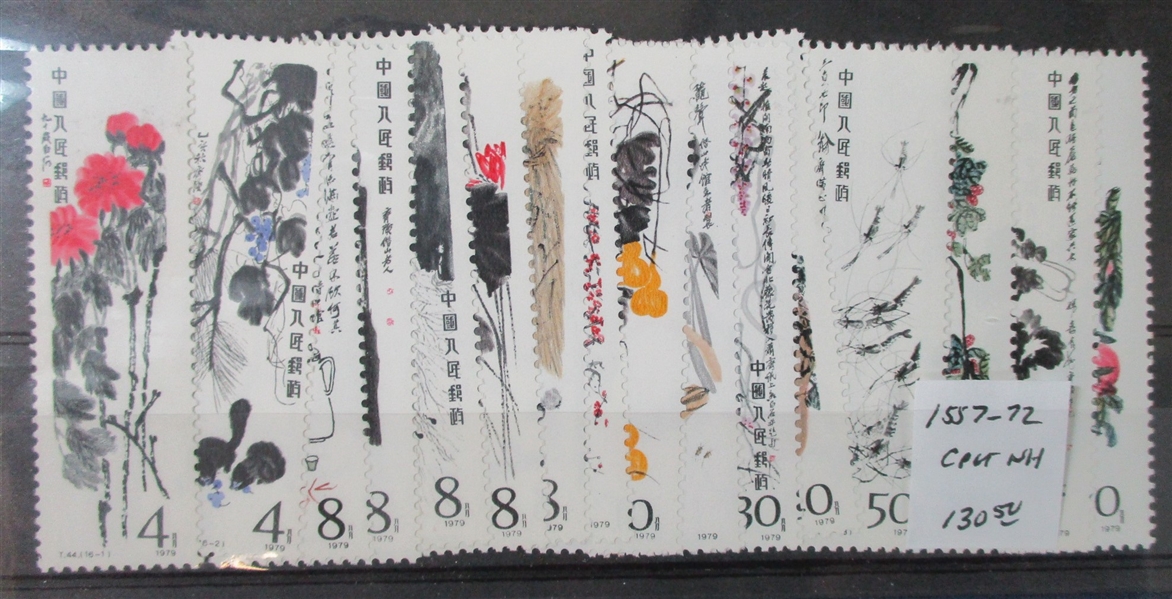 People's Republic of China Group of Mostly MNH Singles and Sets (SCV $1247)