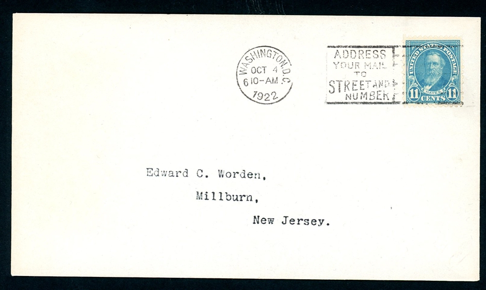 USA Scott 563 First Day Cover, Washington DC Cancel, 11¢ Hayes (SCV $650)
