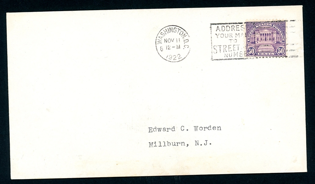 USA Scott 570 First Day Cover, Washington DC Cancel, 50¢ Amphitheatre (SCV $1500)