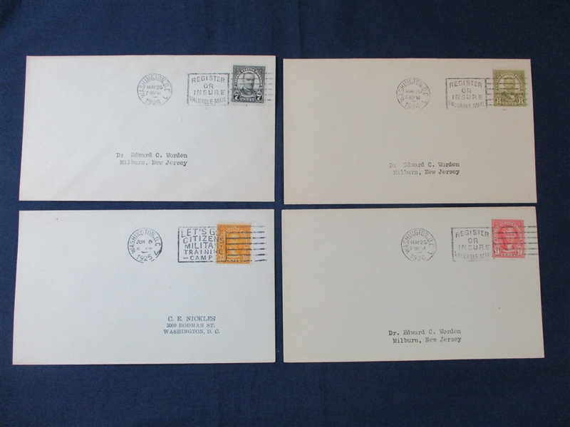 USA Scott 576//591 First Day Cover Group, 10 Different (SCV $610)