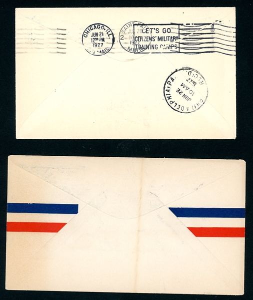 USA Scott C10 First Day Cover Group, 4 Different Cities, 10¢ Lindbergh (SCV $120)