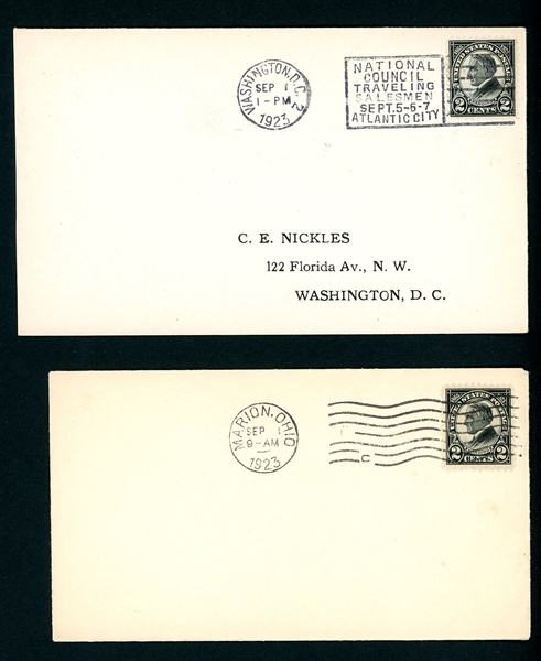 USA Scott 610-612 First Day Covers, 1923 2¢ Harding Issues (Scott $250)