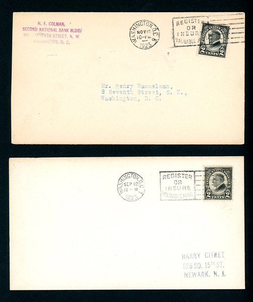 USA Scott 610-612 First Day Covers, 1923 2¢ Harding Issues (Scott $250)