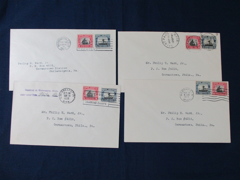 USA Scott 620-621 on First Day Covers, 7 Different Cities (SCV $350)