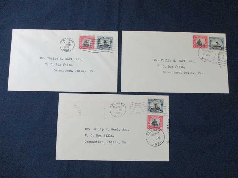 USA Scott 620-621 on First Day Covers, 7 Different Cities (SCV $350)