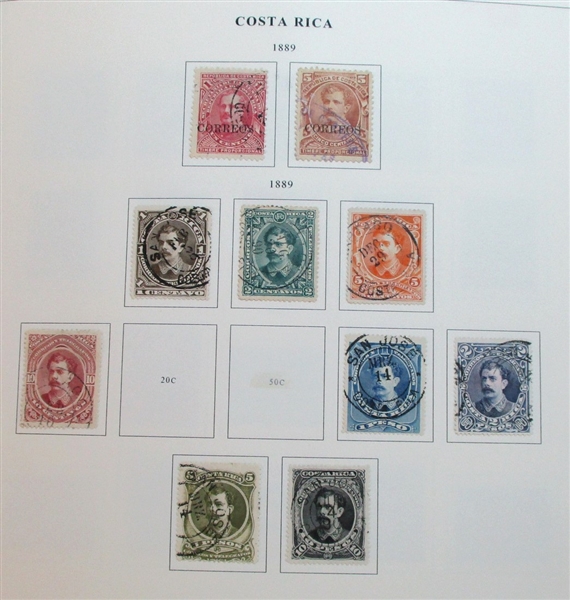 Costa Rica Used Collection to 1993 (Est $250-350)