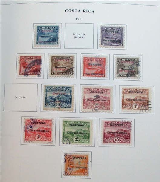 Costa Rica Used Collection to 1993 (Est $250-350)