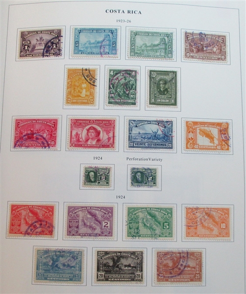 Costa Rica Used Collection to 1993 (Est $250-350)