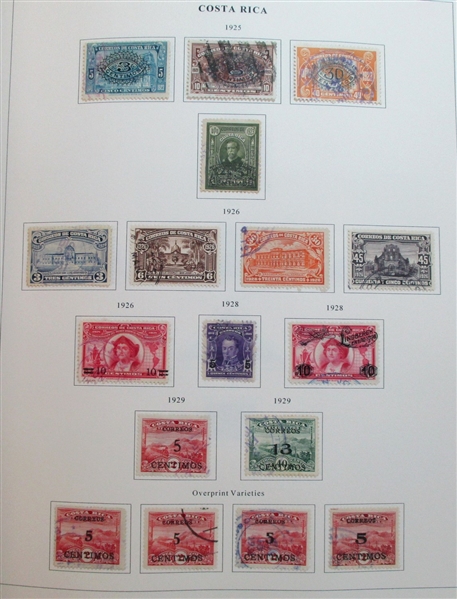 Costa Rica Used Collection to 1993 (Est $250-350)