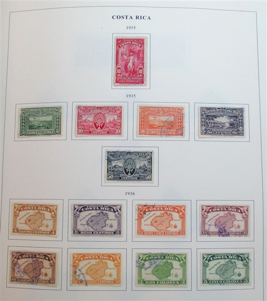 Costa Rica Used Collection to 1993 (Est $250-350)