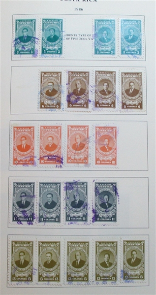 Costa Rica Used Collection to 1993 (Est $250-350)