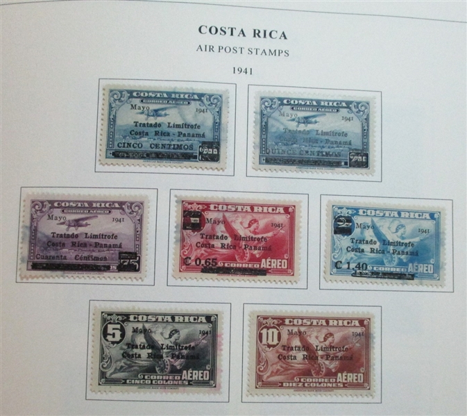 Costa Rica Used Collection to 1993 (Est $250-350)