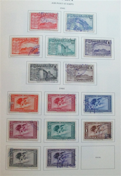 Costa Rica Used Collection to 1993 (Est $250-350)