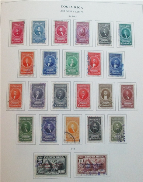 Costa Rica Used Collection to 1993 (Est $250-350)