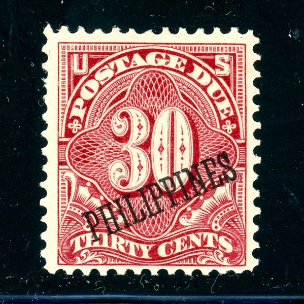 Philippines Scott J7 MH Fine+, 30¢ Deep Claret (SCV $250)