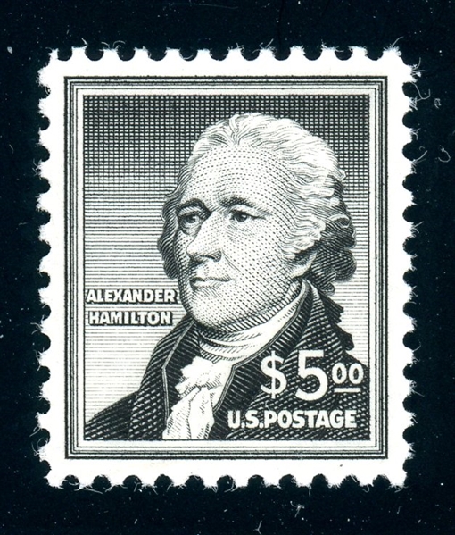 USA Scott 1053 MNH VF, $5 Hamilton (SCV $47.50)