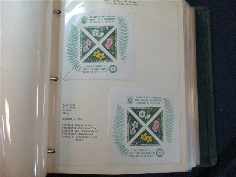Flower/Plant Topical Stamp and Cover Collection (Est $50-80)
