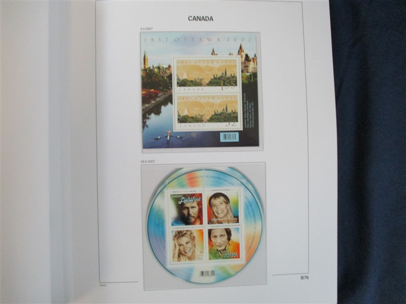 Canada Mostly Mint Collection 2000-2012 in Davo Hingeless Albums (Est $500-600)