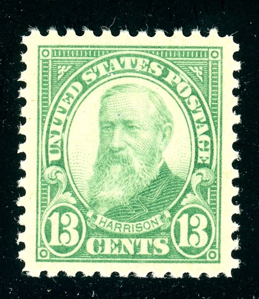 USA Scott 622 MNH Graded Superb 98J, 13¢ Harrison  (SMQ $275+)