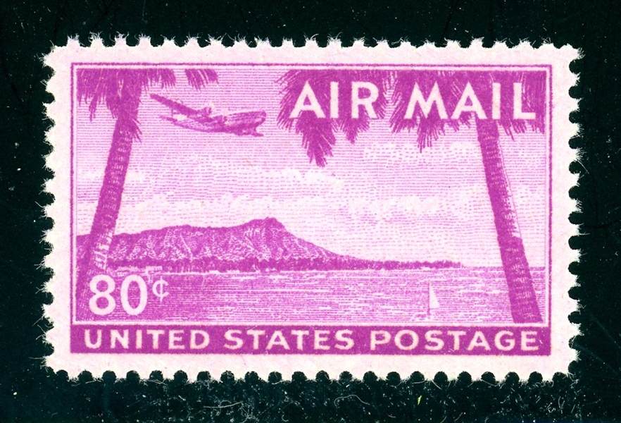 USA Scott C46 MNH Graded Superb 98, 1952 80¢ Hawaii Airmail (Est $100-150)