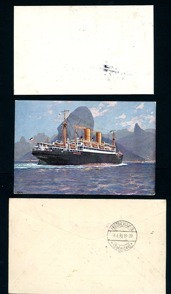 Argentina Zeppelin Flights, 5 Different Covers/Cards (Est $175-200)