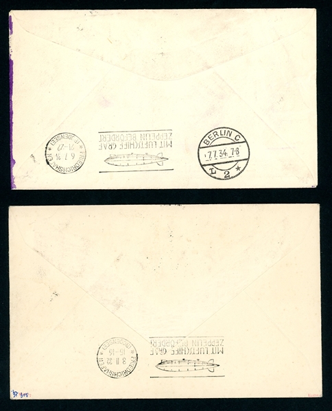 Argentina Zeppelin Flights, 5 Different Covers/Cards (Est $175-200)