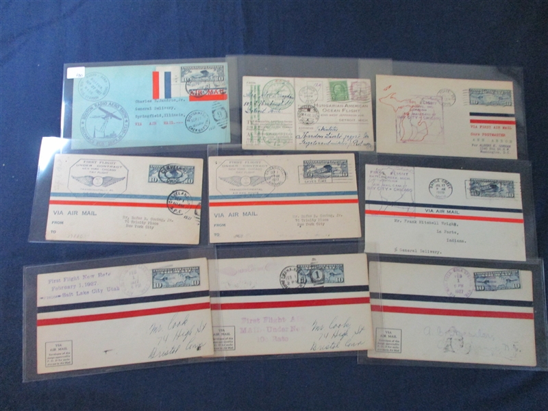 USA Airmail Cover Group (Est $90-120)