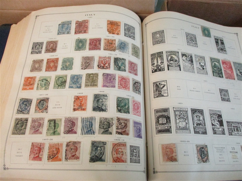 Worldwide Collection in 7 Scott Internationals to 1965 (Est $600-900)