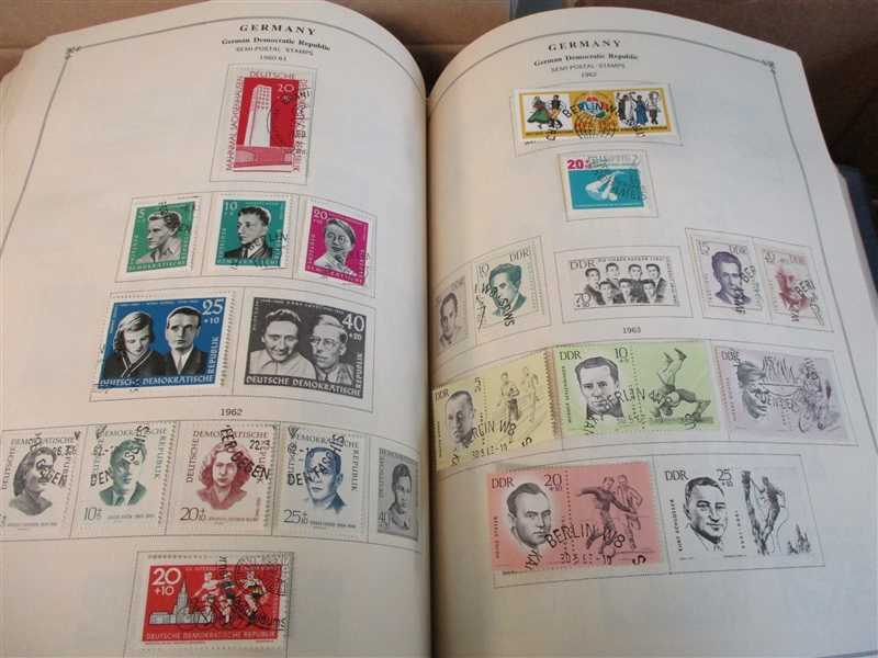 Worldwide Collection in 7 Scott Internationals to 1965 (Est $600-900)