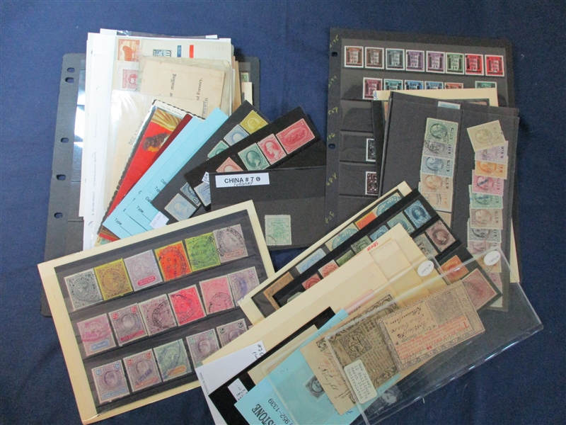 Worldwide Consignment Remainder Stamps and Covers (Est $150-200)