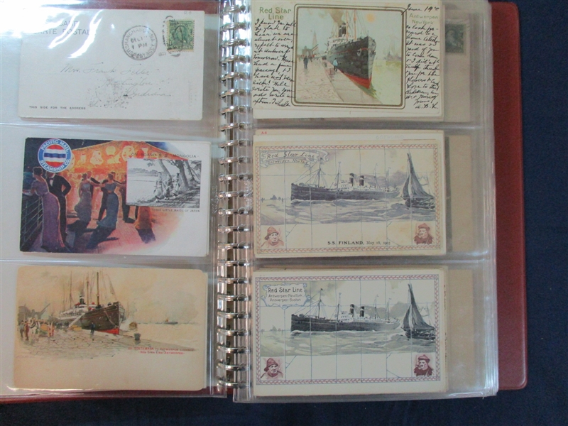 Postcard Lot - Worldwide Maritime Related (Est $400-500)