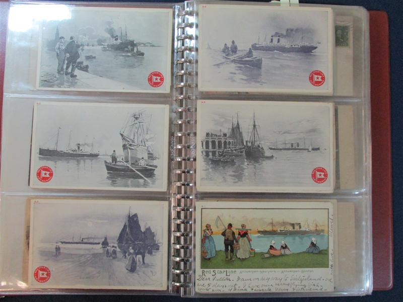 Postcard Lot - Worldwide Maritime Related (Est $400-500)