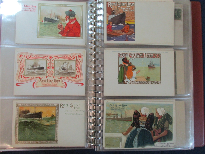 Postcard Lot - Worldwide Maritime Related (Est $400-500)