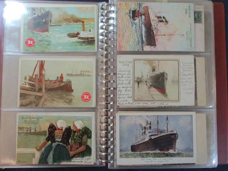 Postcard Lot - Worldwide Maritime Related (Est $400-500)