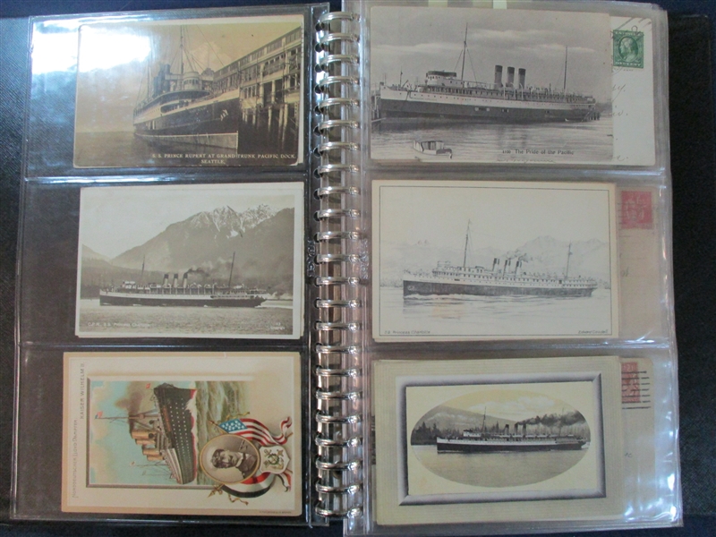 Postcard Lot - Worldwide Maritime Related (Est $400-500)