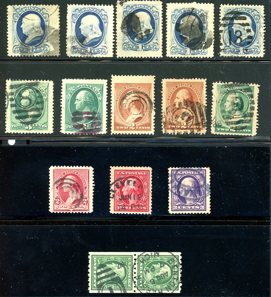 USA Used Jumbo Stamps, 14 Items (Est $75-100)