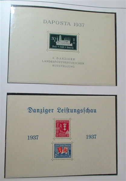 Germany Wartime Occupation Collection in Lindner Hingeless Album  (Est $250-300)