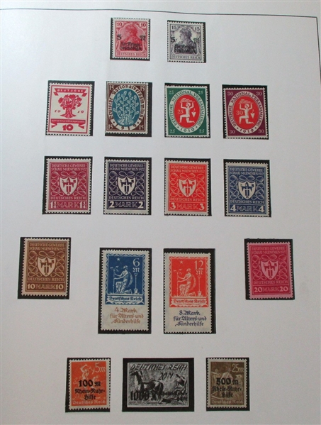 Germany Mint Collection to 1949 in Lindner Hingeless Album (Est $450-600)