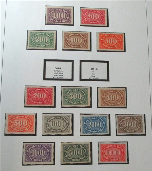 Germany Mint Collection to 1949 in Lindner Hingeless Album (Est $450-600)