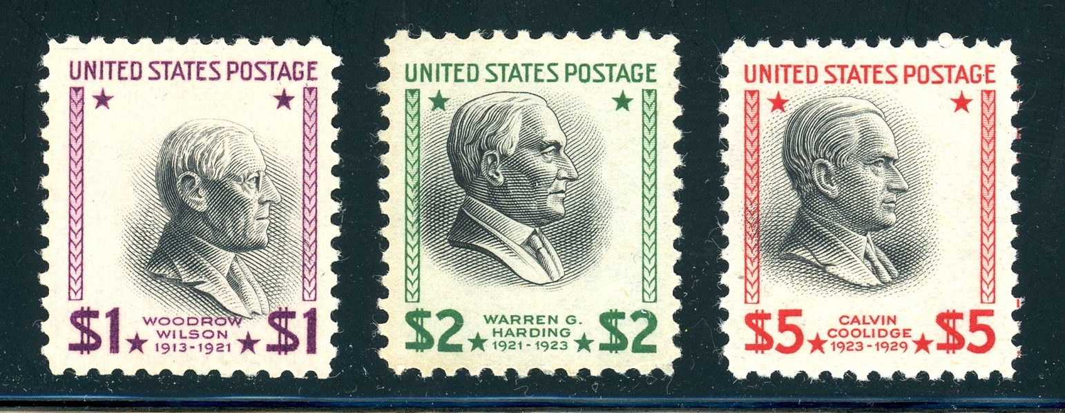 USA Scott 832-834 MNH With Shifted Vignettes (Est $60-80)