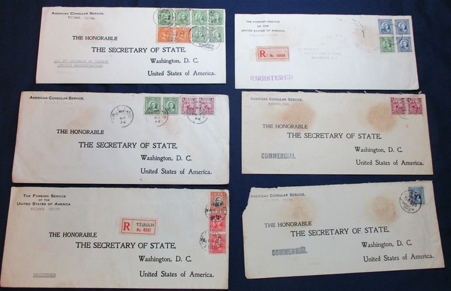 China Covers, Foreign and American Consular Service (Est $250-300)