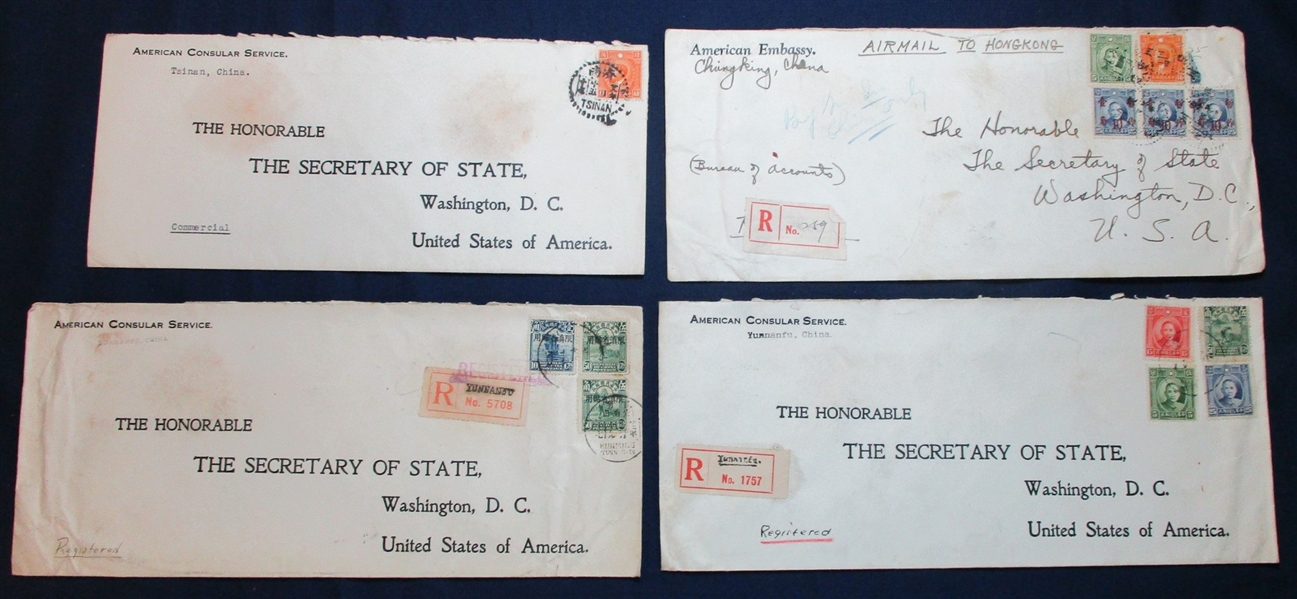 China Covers, Foreign and American Consular Service (Est $250-300)