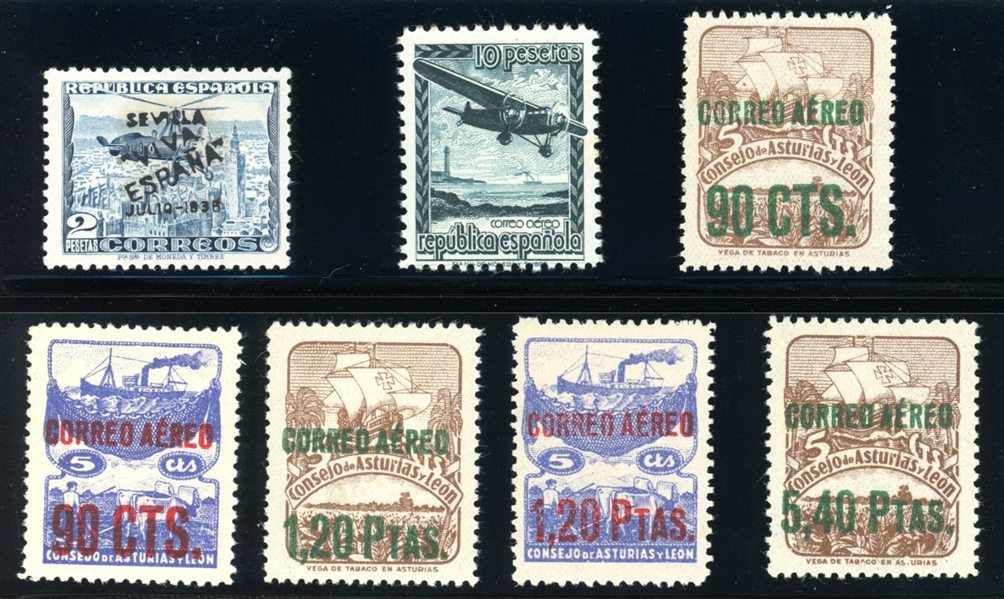 Spain Unused Airmails, Sanabria Listed (Est $120-150)