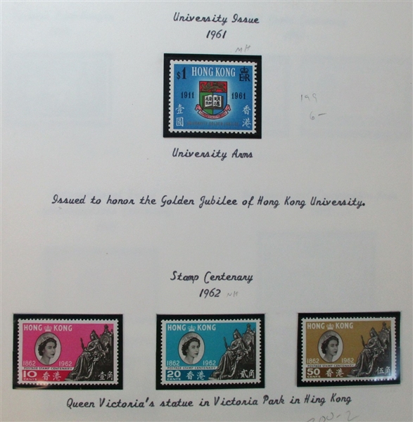 Hong Kong MNH Collection, 1961-1990 (SCV $1230)