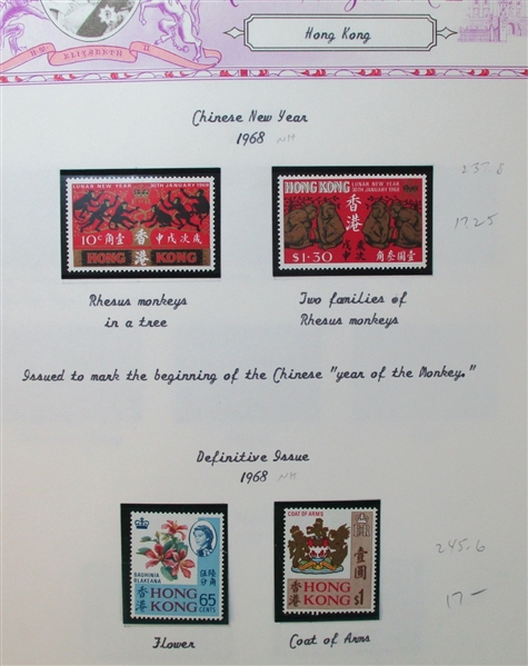 Hong Kong MNH Collection, 1961-1990 (SCV $1230)