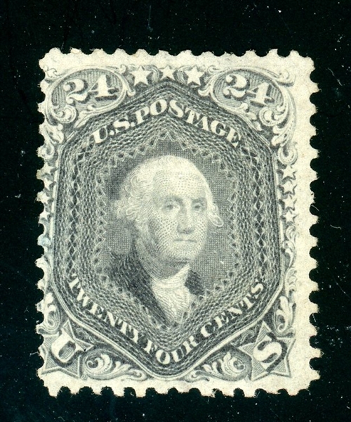 USA Scott 78a Unused Fine, 24¢ Washington Grayish Lilac (SCV $950)