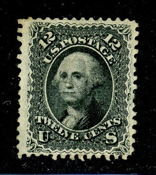 USA Scott 85E Used, 1868 12¢ Z Grill, Fine+ with 2023 Crowe Cert (SCV $2250)