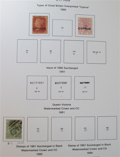 Cyprus Unused/Used Collection to 1988 (Est $175-250)